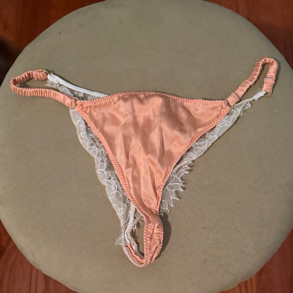 Violet & Wren Silk and Lace Back Tanga